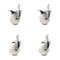Service Caster 4 Inch Nylon Wheel Swivel 3/4 Inch Square Stem Caster Total Lock Brakes, 2PK SCC-SQTTL20S414-NYS-34-2-S-2 - alternate 1